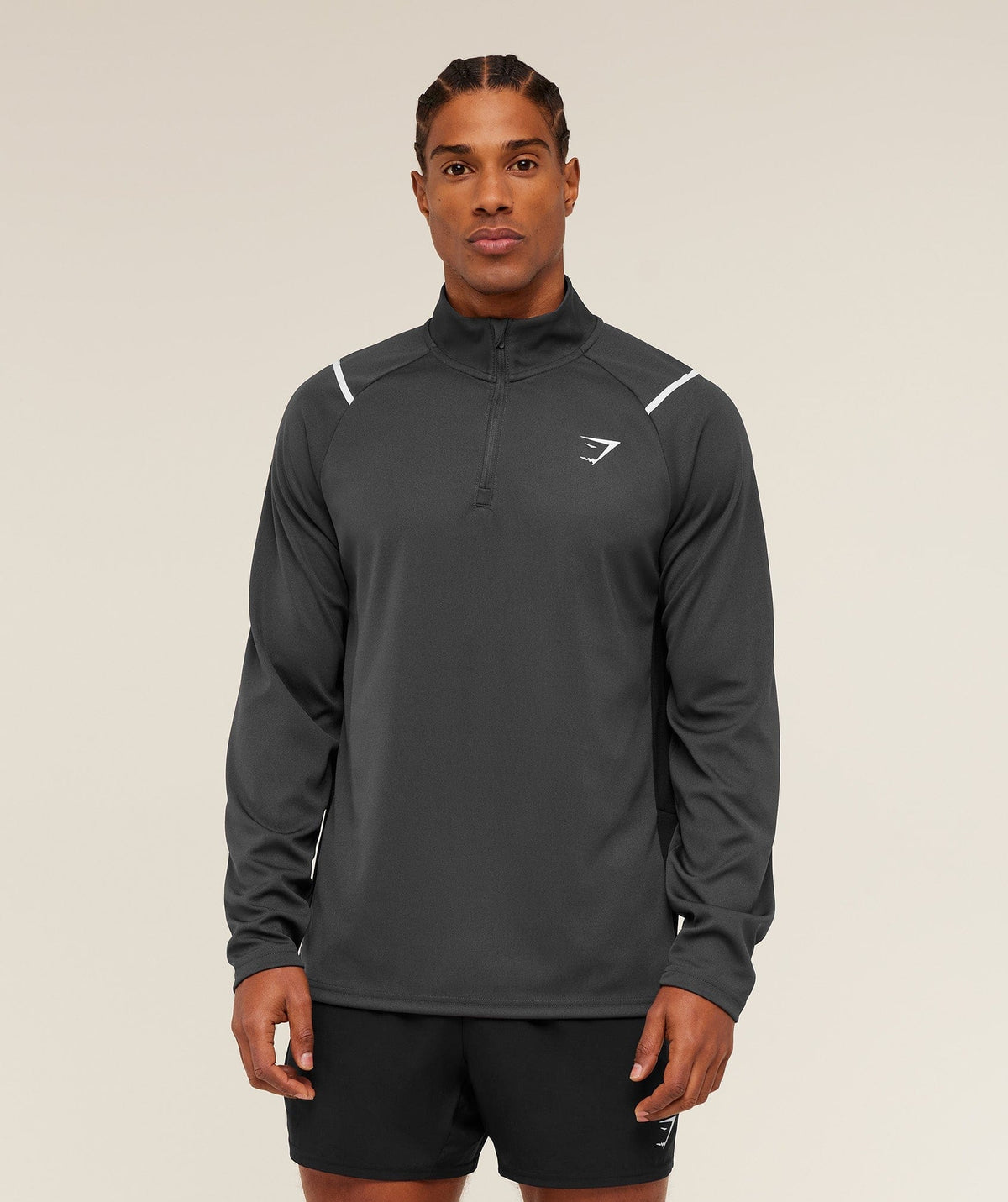 Gymshark Arrival Contrast 1/4 Zip Grey