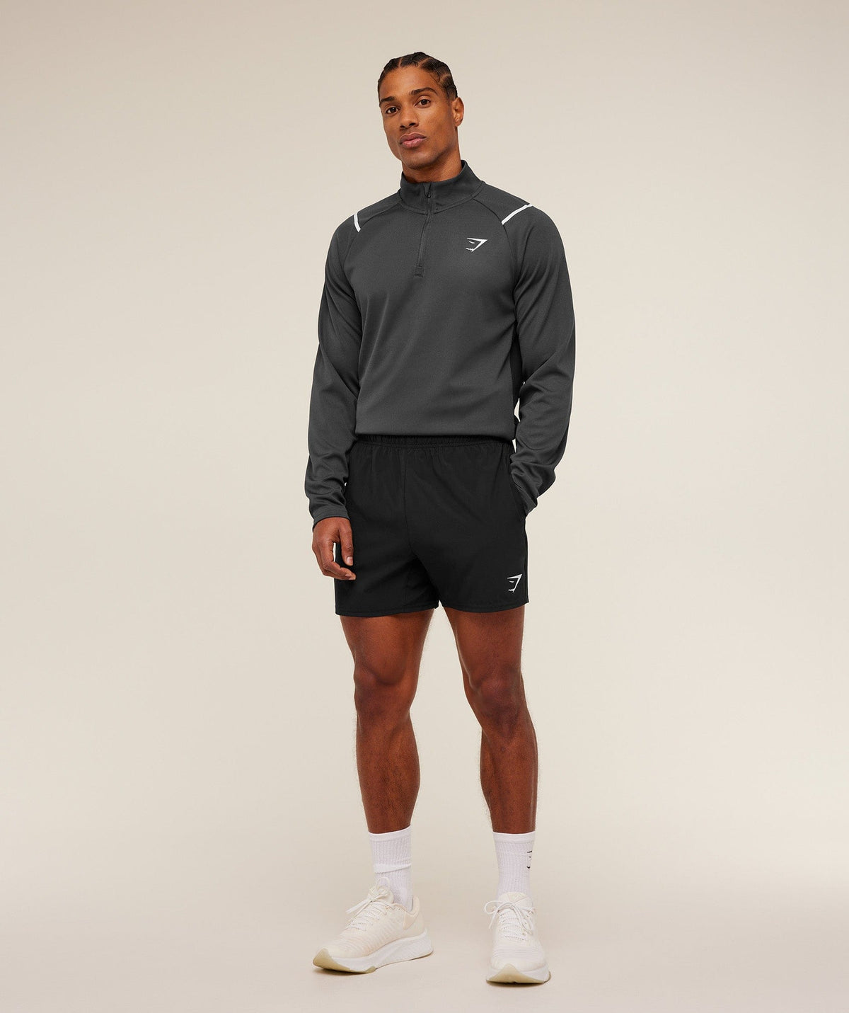 Gymshark Arrival Contrast 1/4 Zip Grey