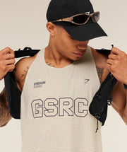 Gymshark Running Elite Race Vest Pebble Grey