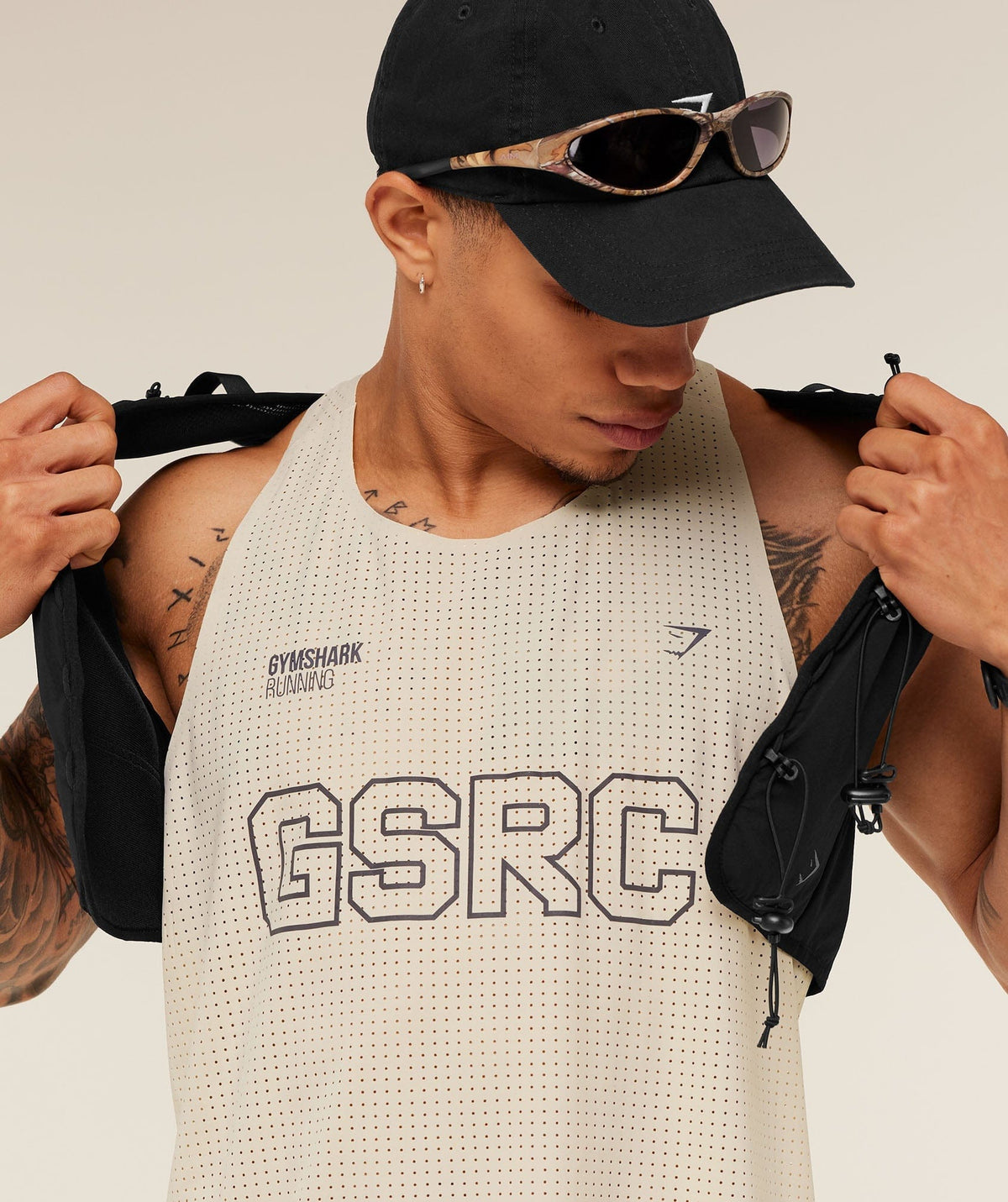 Gymshark Running Elite Race Vest Pebble Grey