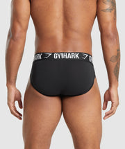 Gymshark Brief 3Pk Black