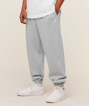 Gymshark Crest Oversized Joggers Light Grey Core Marl