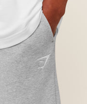 Gymshark Crest Oversized Joggers Light Grey Core Marl