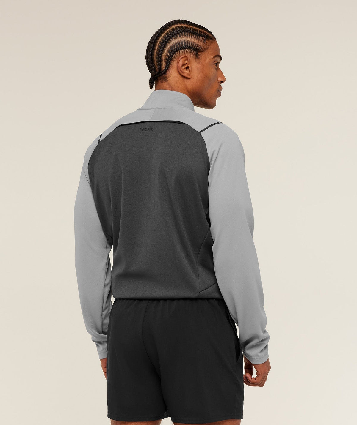 Gymshark Arrival Contrast 1/4 Zip Smokey Grey