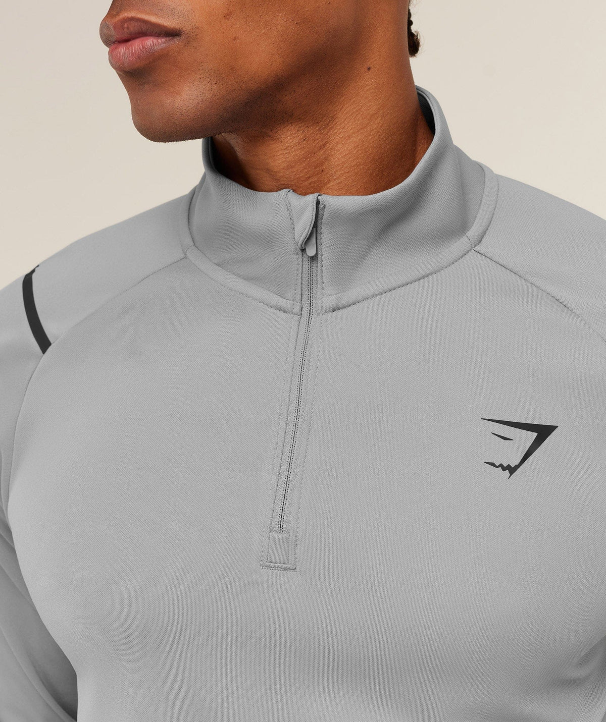 Gymshark Arrival Contrast 1/4 Zip Smokey Grey