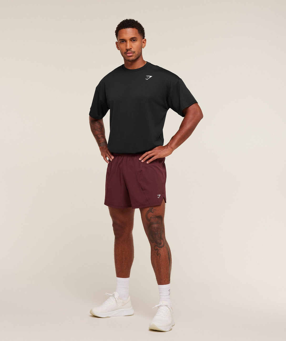 Gymshark Running 5" Shorts Rich Maroon