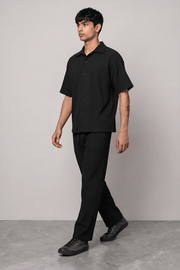 BLACK CO-ORD SET MEN'S PANT
