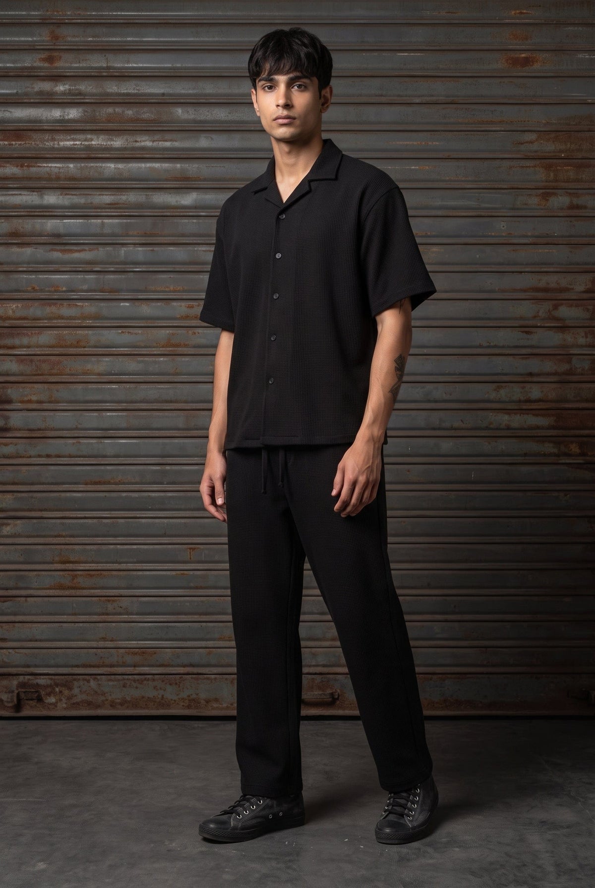BLACK CO-ORD SET MEN'S PANT