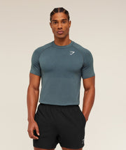 Gymshark Vital Seamless T-Shirt Iron Blue