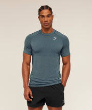 Gymshark Vital Seamless T-Shirt Iron Blue