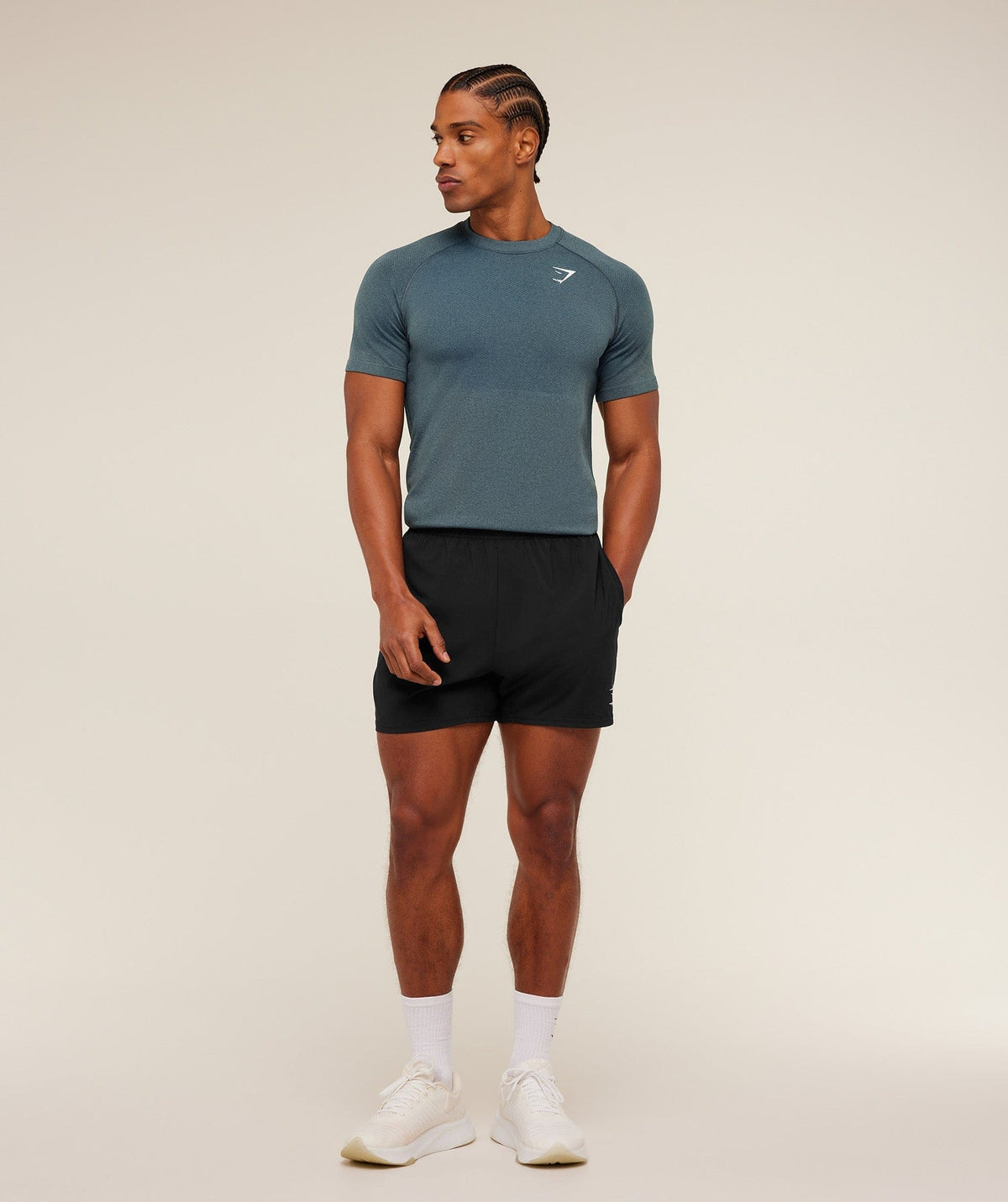 Gymshark Vital Seamless T-Shirt Iron Blue