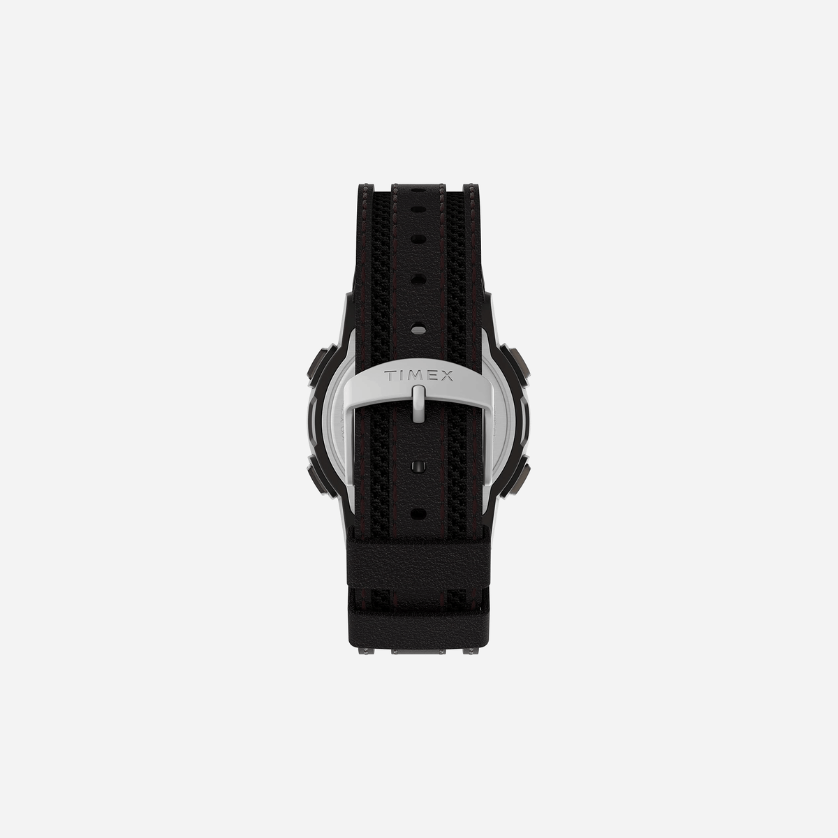 Timex Expedition Digital CAT5 Green Dial Black Brown Leather Strap Watch