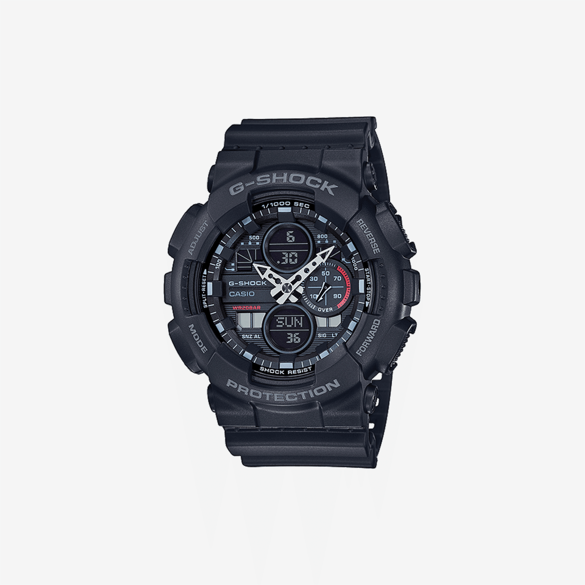 Casio G-Shock GA-140-1A1DR Quartz Black Dial Analog-Digital Resin Watch