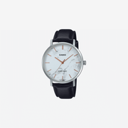 Casio Enticer MTP-VT01LM-7AUDF Quartz White Dial Analog Leather Watch