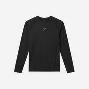 Gymshark Element Baselayer Long Sleeve T-Shirt Black Compression Fit