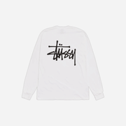 Stussy Basic Long Sleeve T-Shirt White