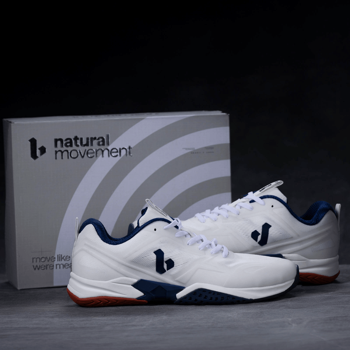 Built Court Shoe V1 White/Blue