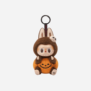 Pop Mart Labubu Happy Halloween Party Series-Sitting Pumpkin Vinyl Plush Pendant