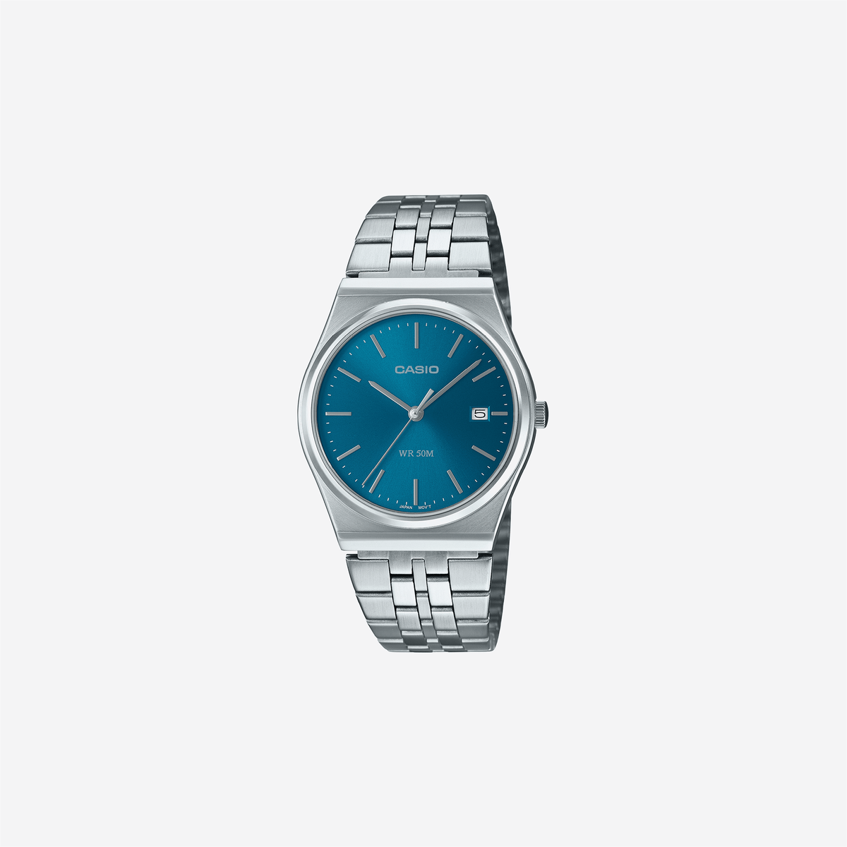 Casio Enticer MTP-B145D-2A2VDF Quartz Blue Dial Analog Stainless Steel Watch