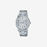 Casio MTP-V002D-7B Standard Analog Stainless Steel Date Silver Dial Watch