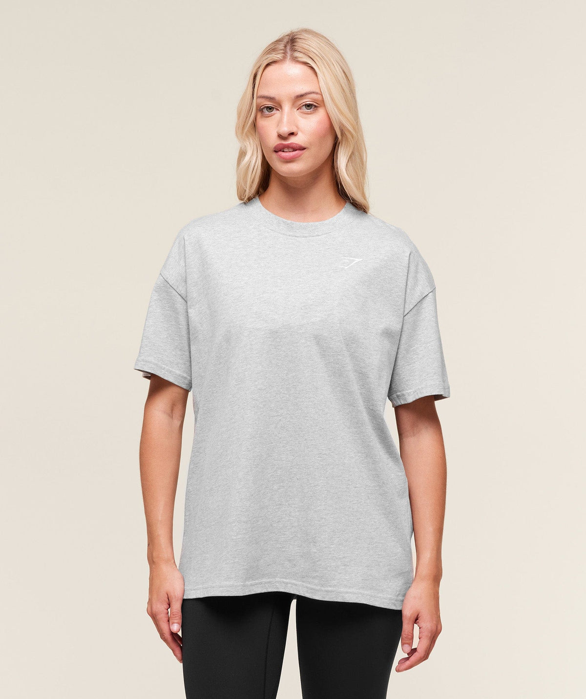 Gymshark Training Oversized T-Shirt  - Light Grey Marl