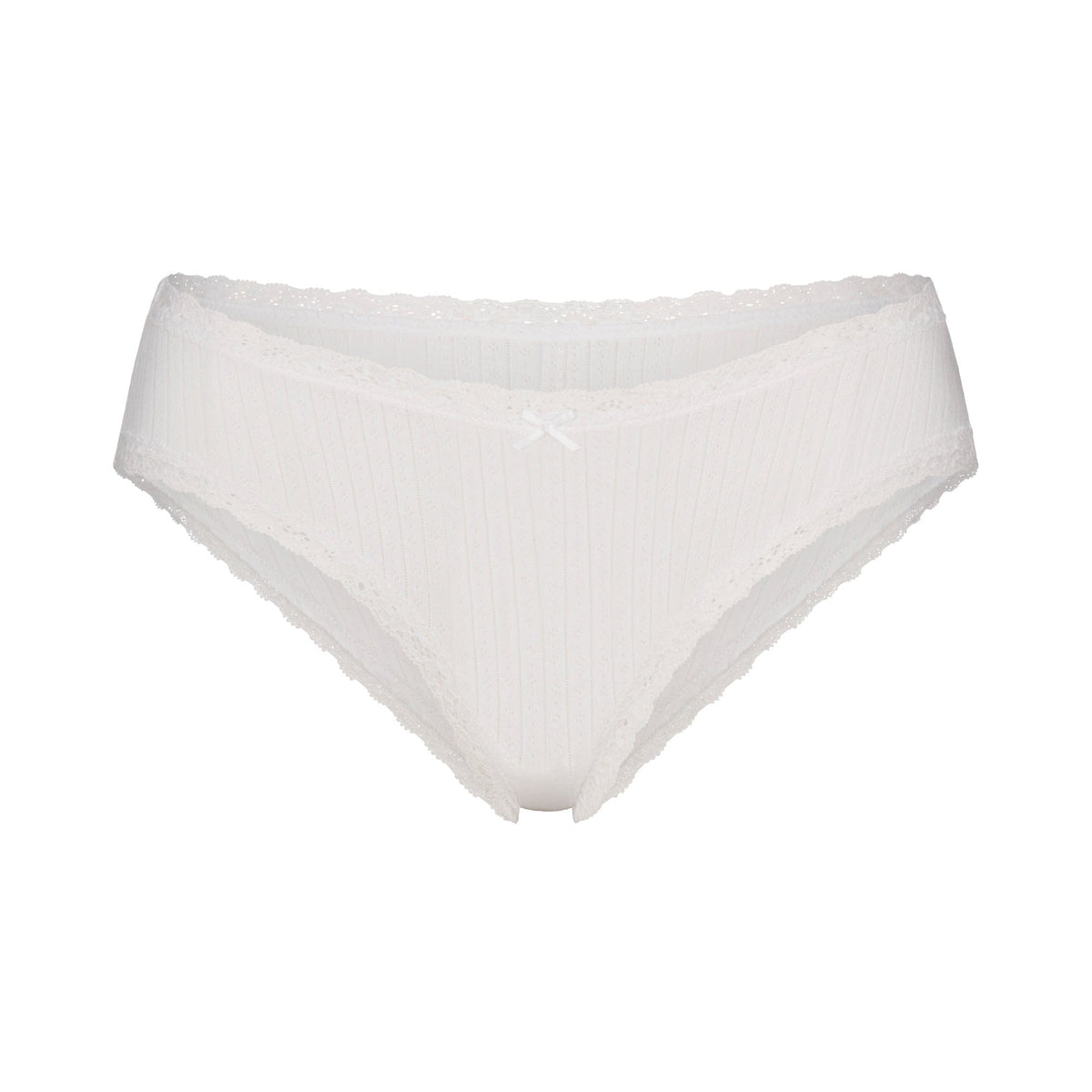 Lightweight Cotton Lace Brief