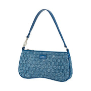 Eva Shoulder Handbag - Blue Denim Weave