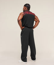Gymshark Power Cut Off Tank - Black/Conditioning Red