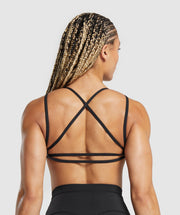 Gymshark Back Gains Sports Bra - Black