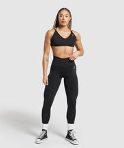 Gymshark Back Gains Sports Bra - Black