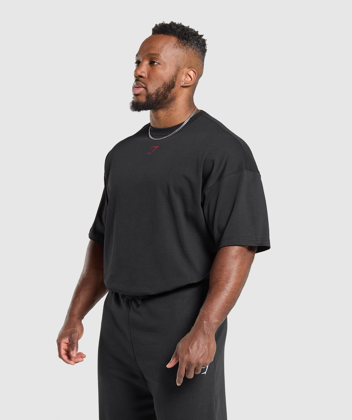 Gymshark Lifting Club T-Shirt - Black/Conditioning Red