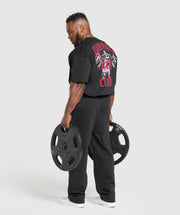 Gymshark Lifting Club T-Shirt - Black/Conditioning Red