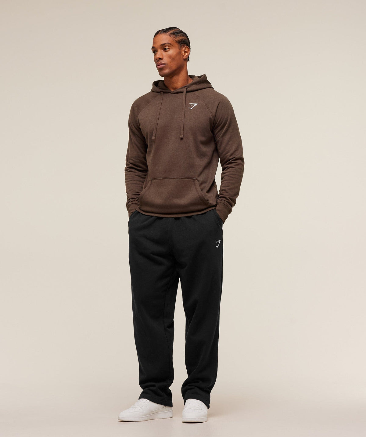 Gymshark Crest Hoodie - Archive Brown