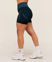Gymshark x Analis Seamless Shorts - Midnight Blue/Lats Blue