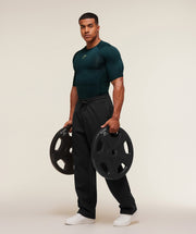 Gymshark Element Baselayer T-Shirt - Deep Petrol Blue/Sorbet Yellow