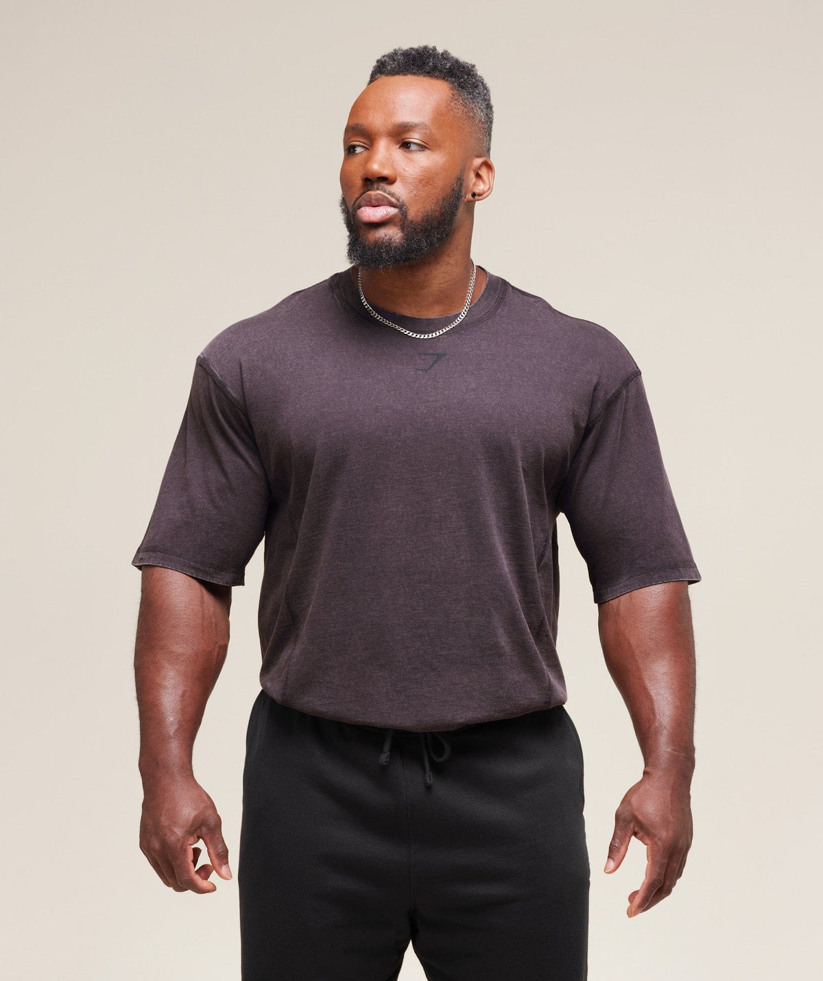 Gymshark Heritage Washed T-Shirt - Plum Brown