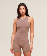 Gymshark Everyday Seamless Tight Fit Tank - Chestnut Pink
