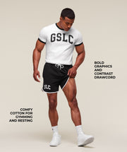 Gymshark GSLC Contrast 5" Shorts - Black/White