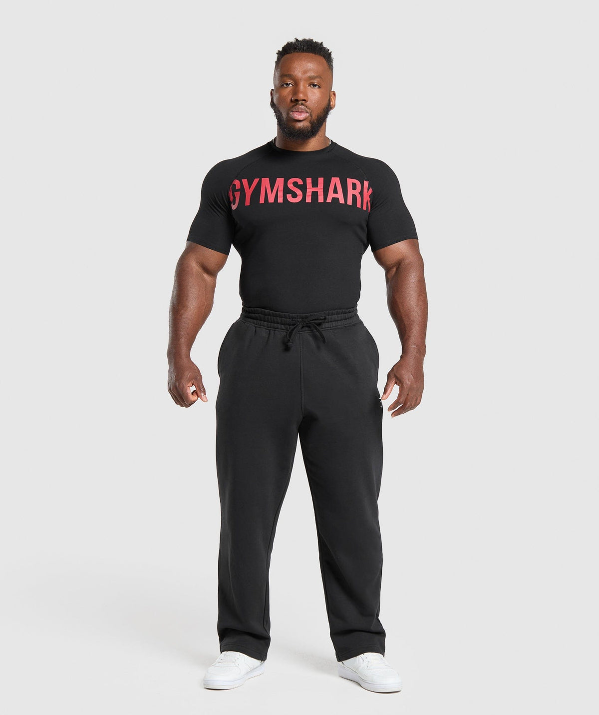 Gymshark Prime T-Shirt - Black/Vivid Red