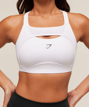 Gymshark Alpha High Support Sports Bra - White