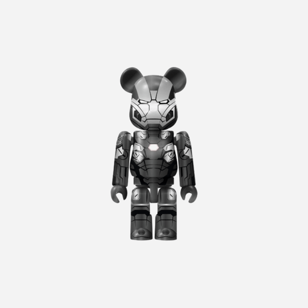 Bearbrick X Happy Marvel Ichibankuji 2021 War Machine 100% Series Keychain