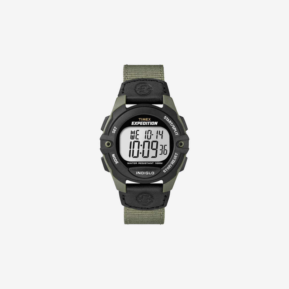 Timex Expedition Digital CAT5 Grey DIal Black Green Nylon Strap Watch