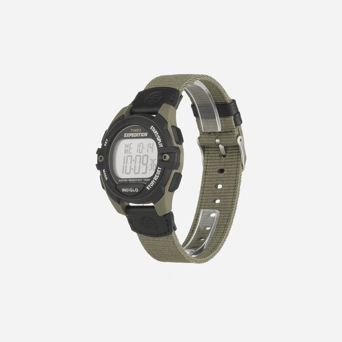 Timex Expedition Digital CAT5 Grey DIal Black Green Nylon Strap Watch