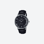 Casio Enticer MTP-VT03L-1BDF Quartz Black Dial Analog Leather Watch