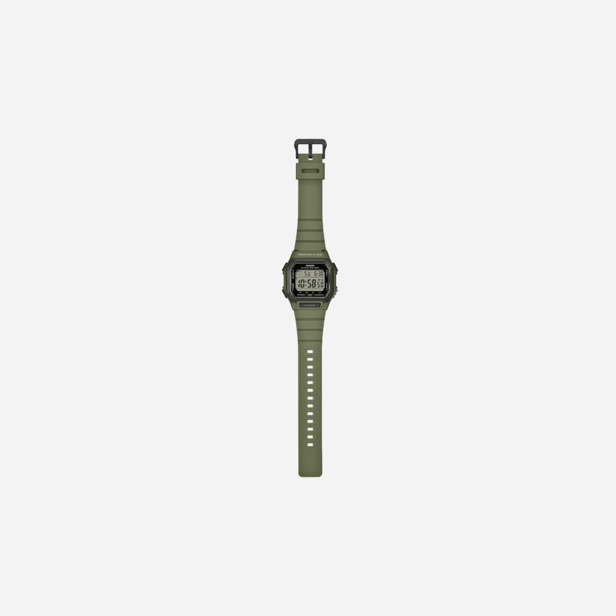 Casio W-738H-3AV Digital Green Resin Strap Watch