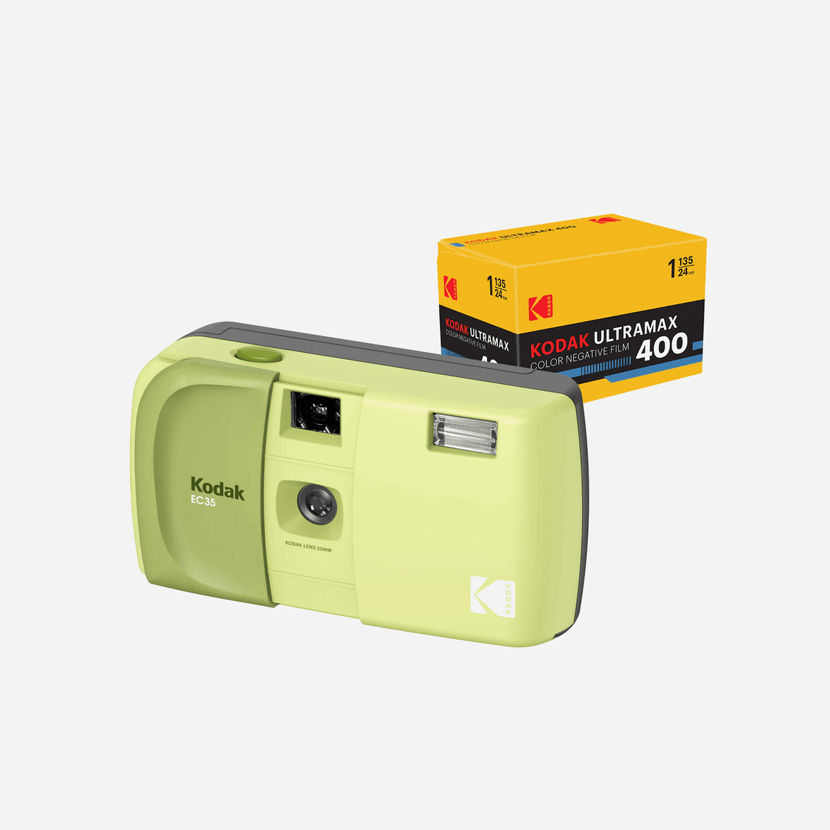 Kodak EC35 35mm Film Camera Avocado Green