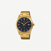 Casio MTP-VD02B-1EUDF Black Dial with Gold Stainless Steel Strap Watch