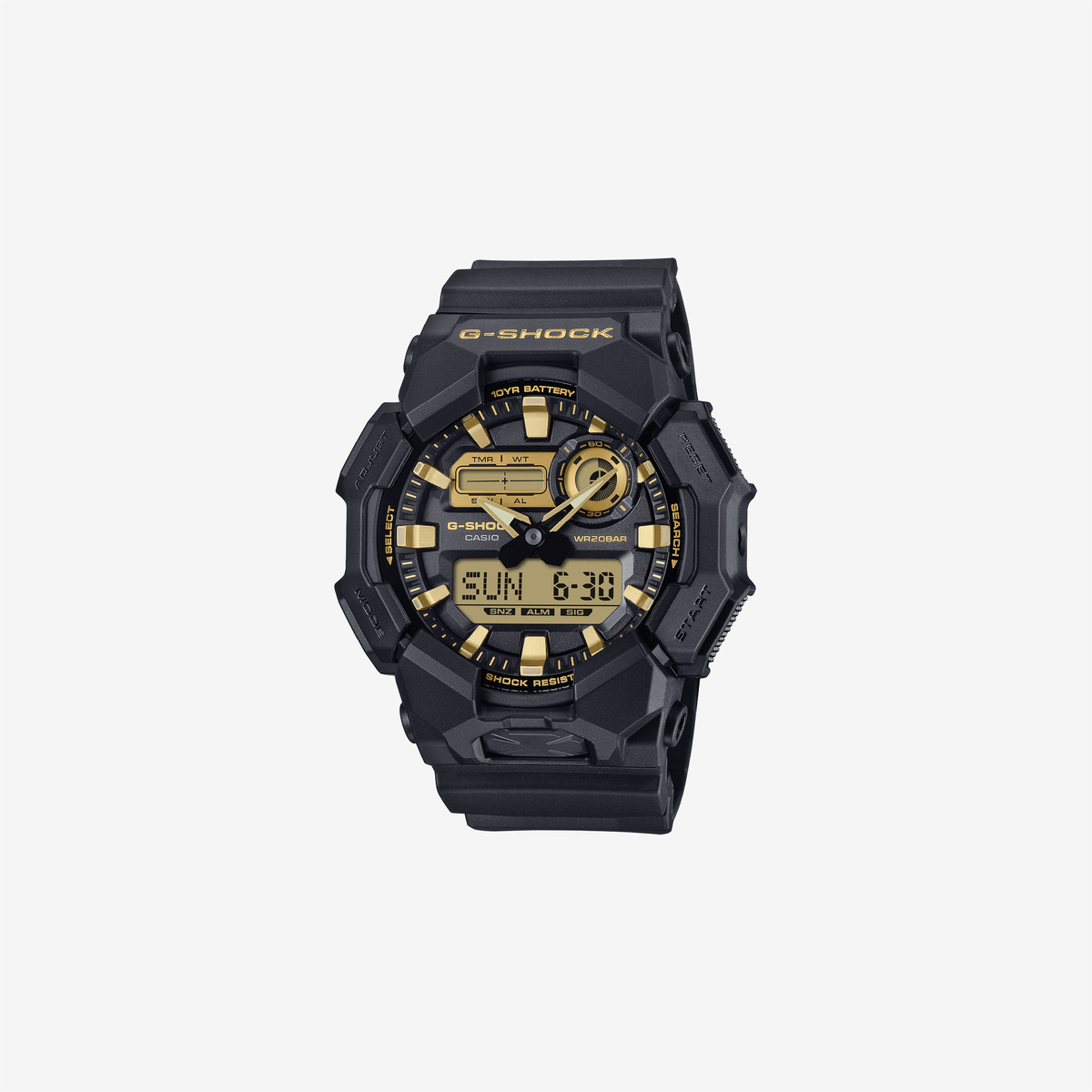 Casio G-Shock GA-010GB-1A9DR Quartz Black Dial Analog-Digital Resin Watch