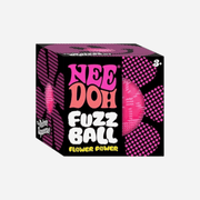 NeeDoh Flower Power Fuzz Ball Squishy Fidget Toy Pink