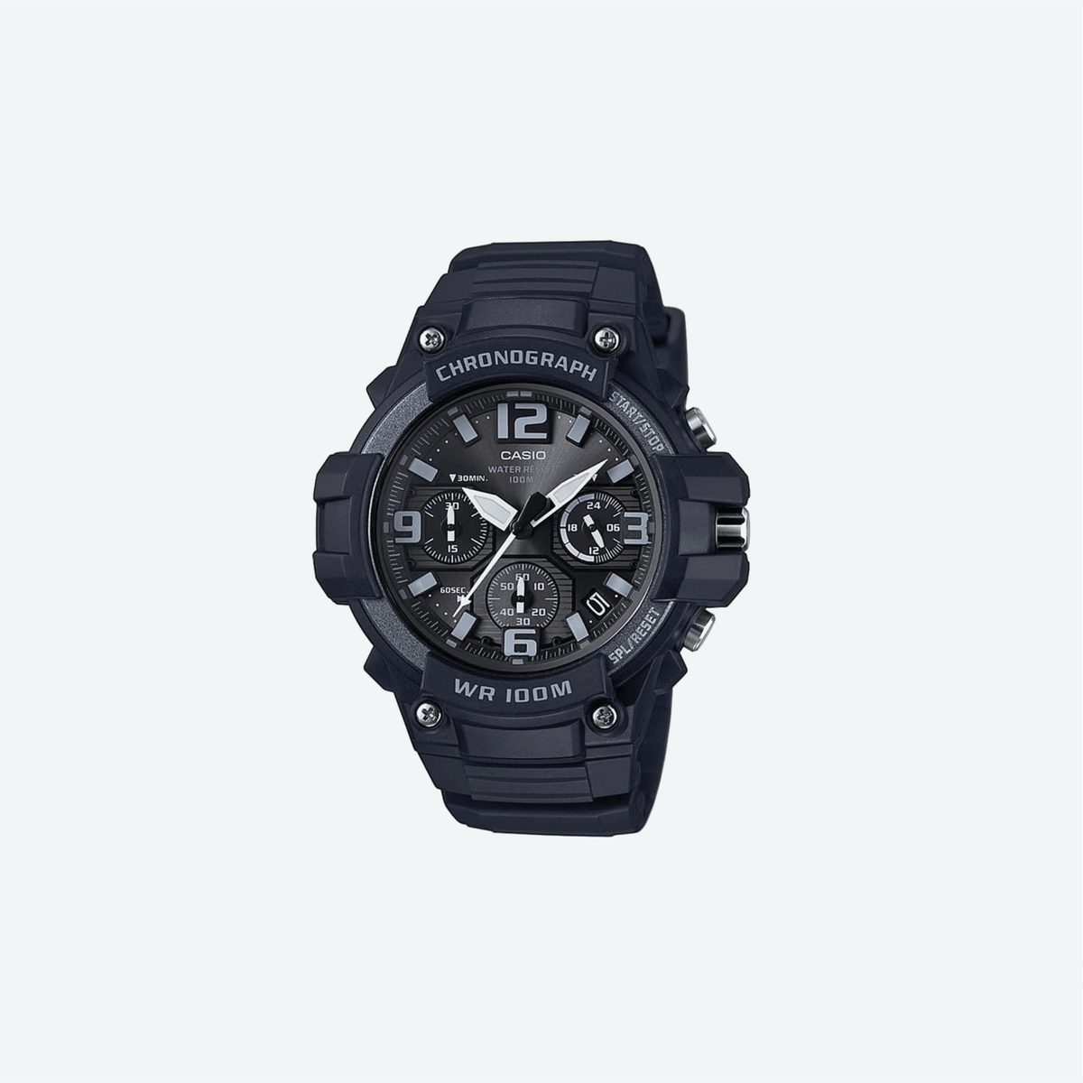 Casio MCW-100H-1A3VCF Heavy Duty Chronograph Black Watch